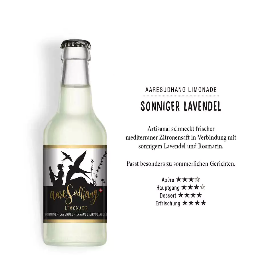 AareSüdhang Bio Limonade Sonniger Lavendel