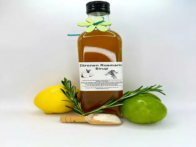 Zitronen Rosmarin Sirup