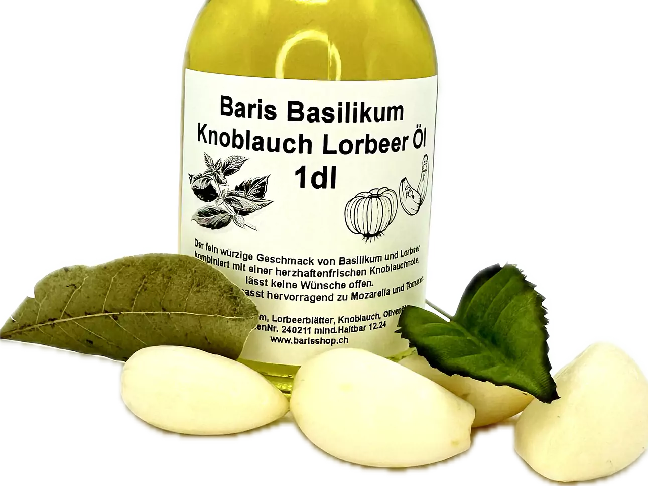 Basilikum Knoblauch Lorbeer Öl