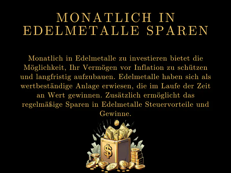 Monatlich in Edelmetalle sparen