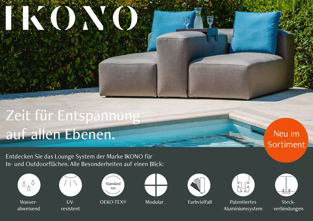 IKONO Outdoor Gartenlounge und Liegen