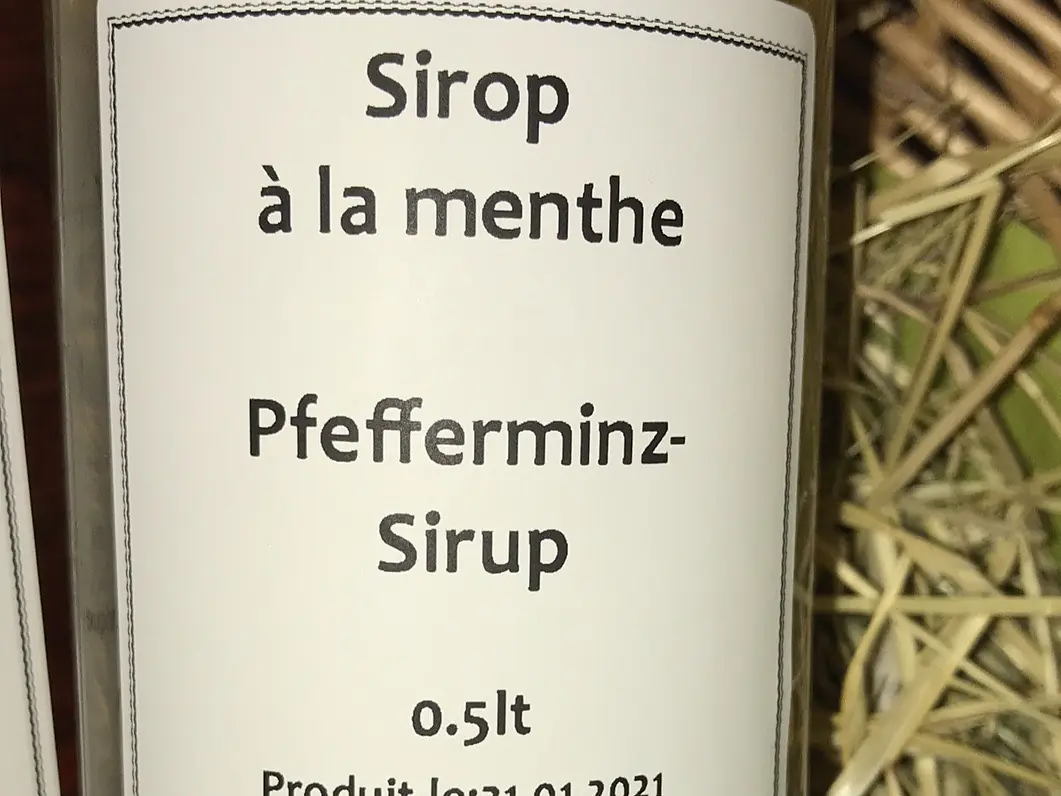 Pfefferminz Sirup