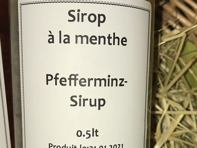 Pfefferminz Sirup