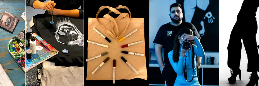 Mache Kunst! Taschen & Leinwände bemalen und Fotografieren