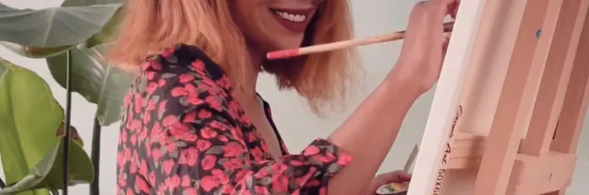 Abstrakt malen mit Melina Hofstetter