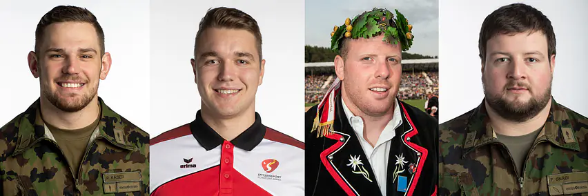 Berner Schwinger am Stand SWISINT