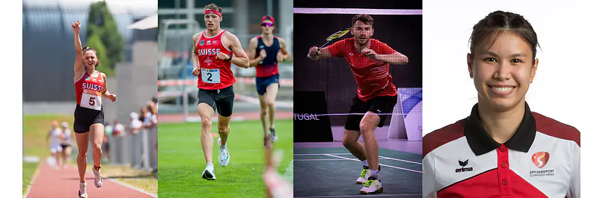 Berner Spitzensportler am Stand SWISINT