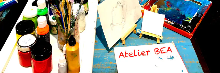 Mache Kunst! Leinwand & Baumwolltasche bemalen.