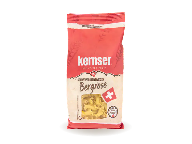 Schweizer Hartweizen Bergrose vegan