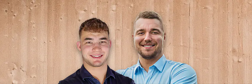 Schwinger-Autogramme und Selfies mit Moser Michael und Walther Adrian