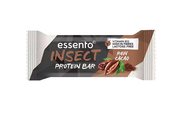 Insekt Proteinriegel Raw Cacao Essento
