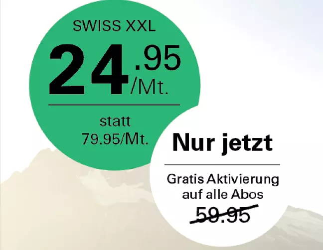 Swiss XXL 24.95 CHF