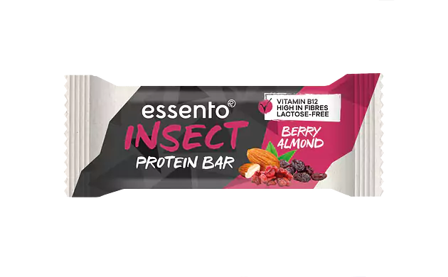 Insekt Proteinriegel Berry&Almond Essento
